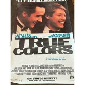 Movie Theater Cinema Poster Lobby Card 1991 True Colors John Cusack Spader vtg